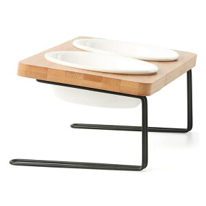 猫 えさ 皿 犬 えさ皿 猫 餌入れ 猫用品 猫 フードボウル 猫 食器台 ダブルボウル 猫用 食器スタンド 15°傾斜 食べやすい 姿勢保護 フードボウル 水入れ 分離式 清潔しやすい おしゃれ ペット