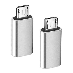 【2個入り】micro usb type-c micro usb 変換 type c microusb マイクロusb タイプc 変換 Type-Cメスポート → Micro USB(V8)変換アダプター 充電 データ転送対応 高速伝送 Androidスマホ タブレット ハードディ