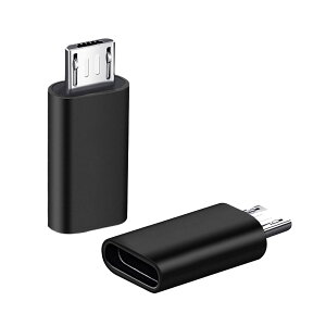 【2個入り】micro usb type-c micro usb 変換 type c microusb マイクロusb タイプc 変換 Type-Cメスポート → Micro USB(V8)変換アダプター 充電 データ転送対応 高速伝送 Androidスマホ タブレット ハードディ
