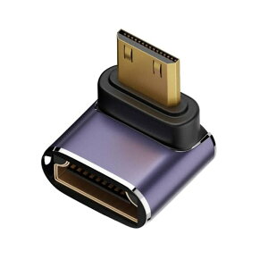 hdmi 変換 hdmi ケーブル l字 hdmi ケーブル 延長 8K対応 Micro HDMI ミニHDTV 変換アダプター 高速48Gbps転送 同時音声伝送 eARC対応 8K@60Hz/4K@120Hz ノートPC 一眼レフ プロジェクター対応