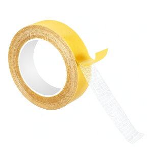 両面テープ 超強力 強力両面テープ 布用両面テープ 両面テープ 布基タイプ 超強粘着 カーペット固定用 防水・耐久・手で切れる 網目構造 テープ 壁紙・床材・写真貼り・DIY・車内固定にも