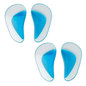 【4枚入り】土踏まず サポーター アーチサポーター 土踏まず アーチサポーター 扁平足 矫正 足弓垫 インソール 衝撃吸収 シリコン 洗える ずれない 子供 大人用 X脚 O脚 外反母趾対策