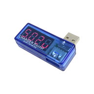 USB電圧/電流チェッカー　USB充電電流電圧テスター USB充電電流電圧検出器 ディジタル電圧電流測定器 モ…