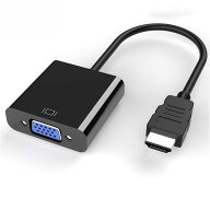 HDMI → VGA 変換アダプタ 変換ケーブル HDMI → VGA (D-Sub 15pin) 変換アダプタ HD パソコン TV コンバ…