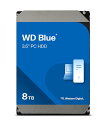 Western Digital ウエスタンデジタル WD Blue 内蔵 HDD ハードディスク 8TB CMR 3.5インチ SATA 5640rpm キャッシュ25…
