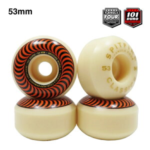 �y�X�P�{�[�E�B�[��/�X�P�[�g�{�[�h�z�y���������zSPITFIRE WHEELS(�X�s�b�g�t�@�C���[�E�E�B�[��)FORMULA FOUR (F4)CLASSIC / 101DU / 53mm�X�P�[�g�{�[�h�p�[�c / �E�B�[��
