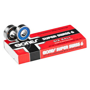 �y�x�A�����O/�X�P�[�g�{�[�h�z�y���������zBONES BEARINGS (�{�[���Y�E�x�A�����O) SUPER SWISS 6 BEARINGS�x�A�����O / ����]�x�A�����O / �X�P�{�[