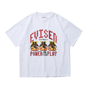 �y�X�P�{�[/�X�P�[�g�{�[�h/T�V���c�zEvisen Skateboards (�G�r�Z���E�X�P�[�g�{�[�h) DOT POWER PLAY TECH TEE / WHITE