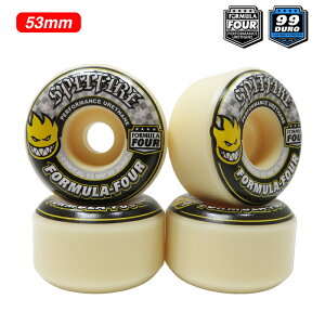 �y�X�P�{�[�E�B�[��/�X�P�[�g�{�[�h�z�y���������zSPITFIRE WHEELS(�X�s�b�g�t�@�C���[�E�E�B�[��)FORMULA FOUR (F4) CONICAL99Du / 53mm�X�P�[�g�{�[�h�p�[�c/�E�B�[��