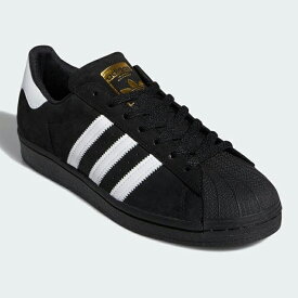 【シューズ /スケートボード】adidas (アディダス) SUPER STAR ADV (スーパースター) BLACK FV0321 スニーカー スケシュー スケボー