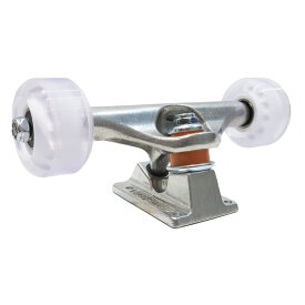 【スケボー下回り/スケートボード】【送料無料】コンプリート用パーツセット (ビス付き）INDEPENDENT TRUCK / SILVERREPTILE SOFT WHEEL 53mm / CLEAR WHITEデッキと合わせて購入で￥11,000-(税込)