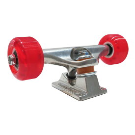 【スケボー下回り/スケートボード】【送料無料】 コンプリート用パーツセット (ビス付き)INDEPENDENT TRUCKREPTILE SOFT WHEEL 53mm / CLEAR REDデッキと合わせて購入で￥11,000- (税込)