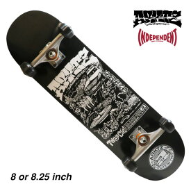 【スケボー/スケートボード/完成品】【送料無料】ARKTZ × INDEPENDENT コンプリートセットCity Of TYO Map Deck Blackout8" or 8.25"インチARKTZ WHEEL / 53mm / BLACK初心者にオススメ / エントリーモデル