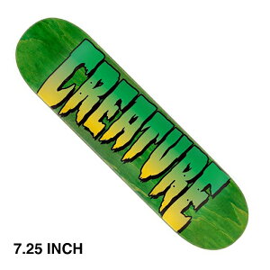 yLbY/XP[g{[hfbLzCREATURE SKATEBOARDS(N[`[EXP[g{[h)LTD LOGO /GREEN / 7.25" × 29.9"C`KIDS DECK / qp