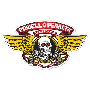 �ySTICKER /�X�P�[�g�{�[�h�z POWELL PERALTA(�p�E�E�F���E�y�����^) WINGED RIPPER RED STICKER 5inch �X�e�b�J�[/�X�P�{�[