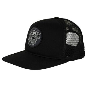 �yCAP/ �X�q/ �X�P�[�g�{�[�h�z�y���������zINDEPENDENT (�C���f�B�y���f���g )DRESSEN SKULL ROSE SNAPBACK HATBLACK