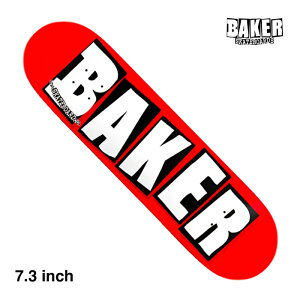yLbY/XP[g{[hfbLzyzBAKER SKATEBOARDS(xCJ[EXP[g{[h) TEAM BRAND LOGO / RED / WHITE 7.3" × 29.5"C`XP[g{[h / qpfbL