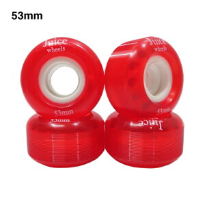 yXP{[EB[/XP[g{[hzJUICE WHEELS (W[XEEB[)SOFT WHEELS / CLEAR RED / 53mm / 83A\tgEB[
