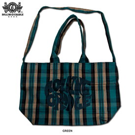 【ロリクレ】ROLLING CRADLE（ローリングクレイドル）/CHECK TOTE ［GREEN］/トートバッグ