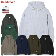Goodwear（グッドウェアー）/USAコットンZIPパーカー/レギュラーシルエット/ ジップパーカー/スウェット/…