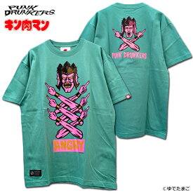 PUNK DRUNKERS(パンクドランカーズ)/ ［PDSxキン肉マン］アシュラマン怒TEE.2026（H.GREEN）/アークティーズ限定カラー/半袖Tシャツ