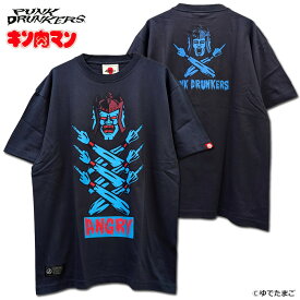 PUNK DRUNKERS(パンクドランカーズ)/ ［PDSxキン肉マン］アシュラマン怒TEE.2026（NAVY）/アークティーズ限定カラー/半袖Tシャツ