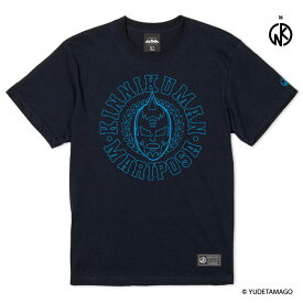 【キン肉マン】キン肉マンマリポーサエンブレム Tシャツ（ネイビー）/ KINNIKUMANIA COLLECTION/キン肉マニア・コレクション