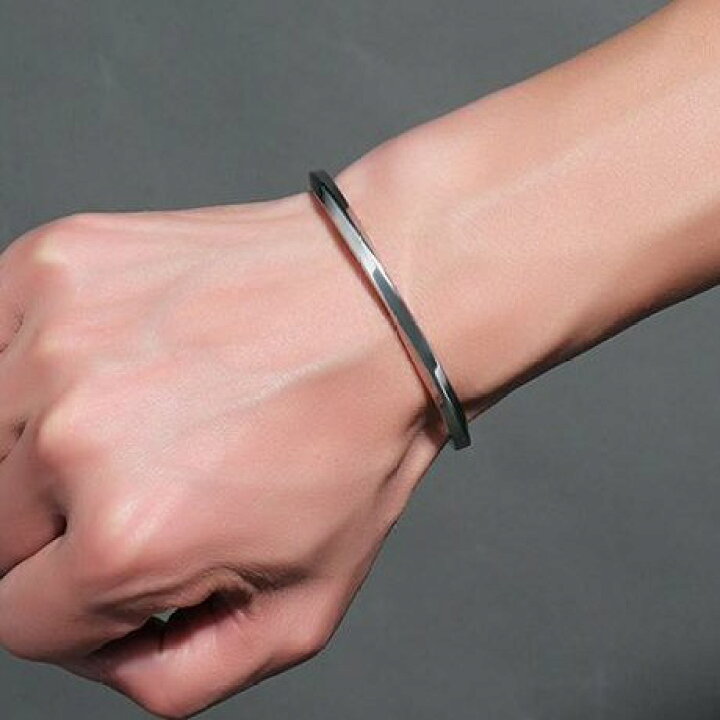 Burkhanブレスレット メンズ 4面カット シルバー シンプル銀色の腕輪 ステンレスブレスレット ブレスレット ブレスレットシンプル マンテル ブレスレット レディース 人気 男女兼用アクセサリー 金属アレルギー対応 22年最新海外 人気