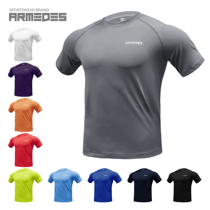 22新作 メンズ シャツ 半袖 ルーズフィット Tシャツ スポーツ ジム ジョギング ランニング サッカー ウェア ゴルフ スーツ インナー 春物 夏 秋 冬 丸首 Supplystudies Com