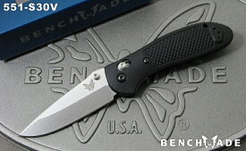 ●● ベンチメイド 551-S30V グリップティリアン シルバー直刃 ,折り畳みナイフ ,BENCHMADE Griptilian【日本正規品】ミリタリー アウトドア 折りたたみ キャンプ サバイバル サバゲー