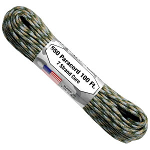 �A�g�E�b�h ���[�v ACU 7Strand 550 �p���V���[�g�R�[�h �p���R�[�h 30M ATWOOD ROPE MFG �ω��d250Kg �L�����v�ȂǂɁy1�R�܂Ń��[����/4�R�܂Ń��^�[�p�b�N�֔z���z (�T�o�Q�[)