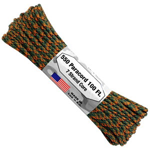 �A�g�E�b�h ���[�v �u���b�c BLITZ 7Strand 550 �p���V���[�g�R�[�h/�p���R�[�h 30M ATWOOD ROPE MFG �ω��d250Kg �L�����v�ȂǂɁy1�R�܂Ń��[����/4�R�܂Ń��^�[�p�b�N�֔z���z (�T�o�Q�[)