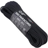 アトウッド ロープ/ブラック 黒 7Strand 550 パラシュートコード/パラコード 30M ATWOOD ROPE MFG 耐加重…