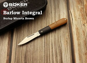 {[J[ 110943 o[[ CeO uE o[bv}CJ^ XbvWCg ܂݃iCt,BOKER Barlow Integral Burlap Micarta Brown Folding knife ~^[ AEghA Lv 
