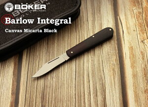 {[J[ 111943 o[[ CeO ubN LoX}CJ^ XbvWCg ܂݃iCt,BOKER Barlow Integral Canvas Micarta Black Folding knife ~^[ AEghA Lv 