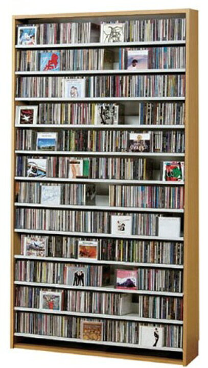楽天市場】CDラック 棚 ラック CD収納 スリム 壁面収納 収納家具 CD 