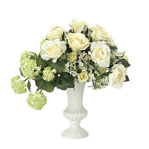 光触媒 造花 観葉植物 おしゃれ 母の日 消臭 フェイクグリーン 花束 水やり不要 花 フラワーギフト インテリアグリーン ギフト アートフラワー 人気 インテリア リビング ホワイト 白 バラ