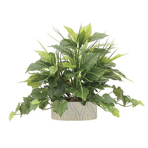 光触媒 人工観葉植物 おしゃれ インテリアグリーン ミニ ミニグリーン インテリア 高さ42cm グリーン 消臭 造花 人工植物 人工 観葉植物 フェイク 光触媒加工 植物 お手入れ不要 北欧 玄関 リ