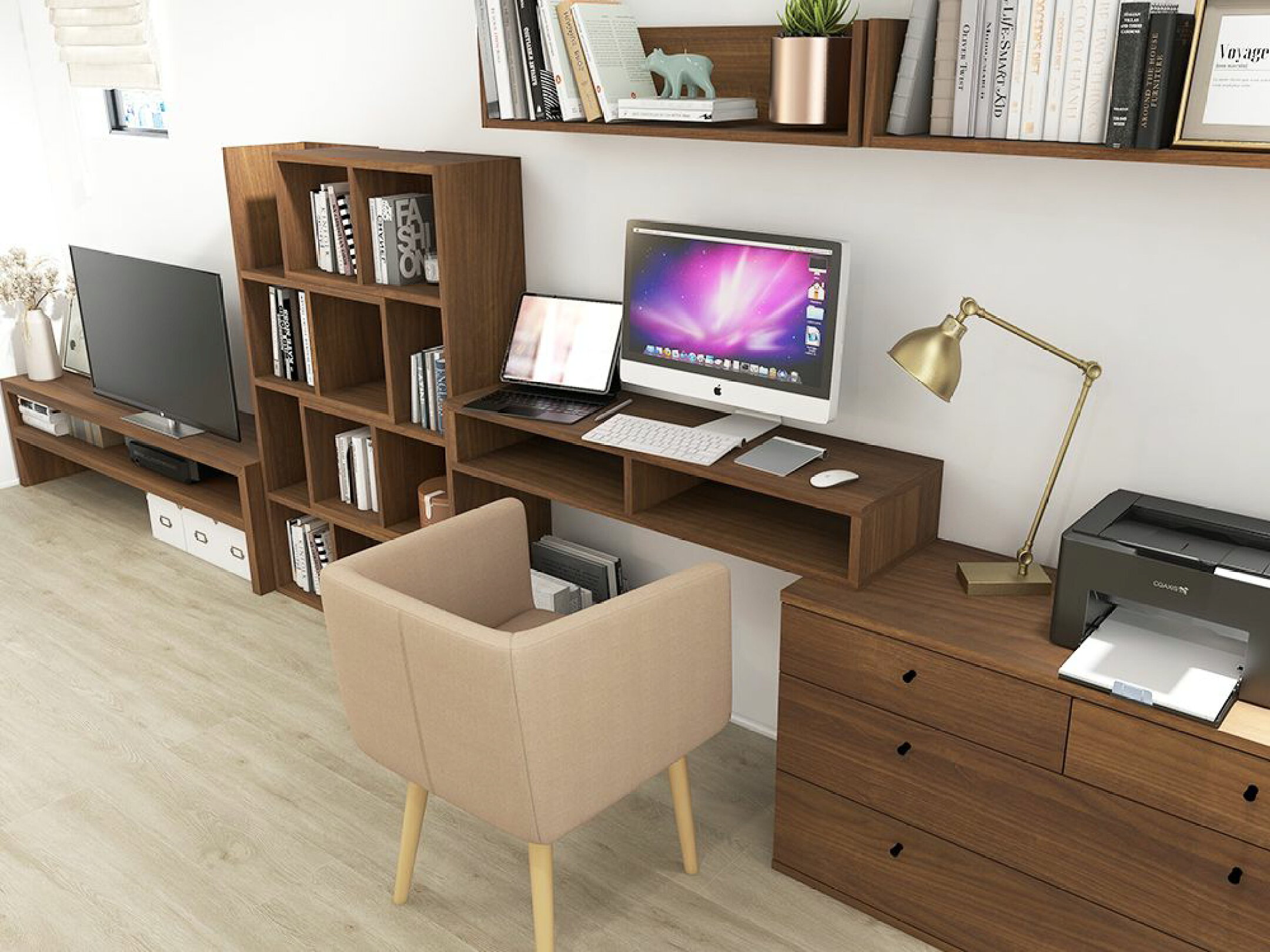 狭い部屋での在宅勤務を快適にするレイアウト