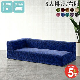 カウチソファ 三人掛け 3人掛けソファー フロアソファ ローソファー おしゃれ フロアソファー 片肘 低い ごろ寝ソファー ロータイプ 脚なし ソファー ソファ 片肘ソファ ベロア カウチソファー ひっかき強い 模様 ロー アンティーク 寝椅子 三人掛けソファー 【Hunt-R】 □