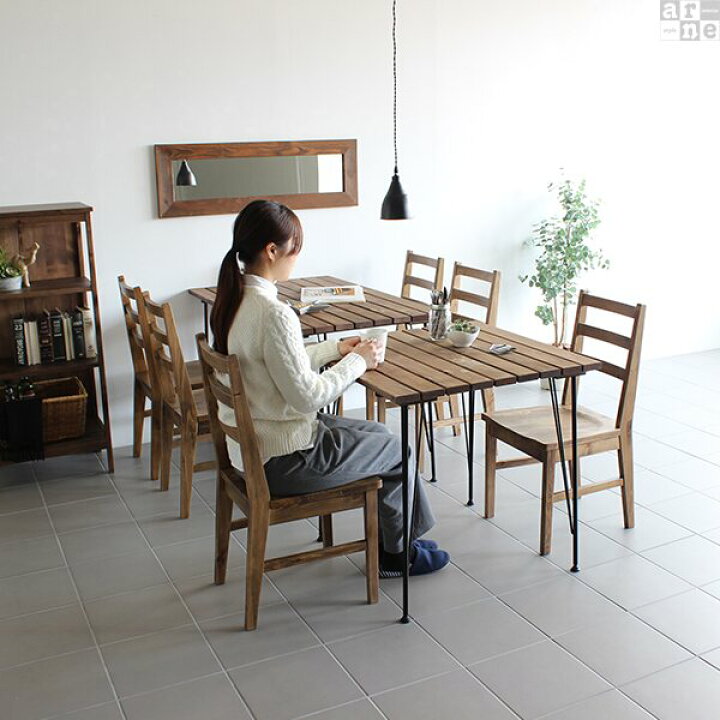 楽天市場】食卓 ダイニングテーブル 一人用 木製 サーフ系 机 カフェ 