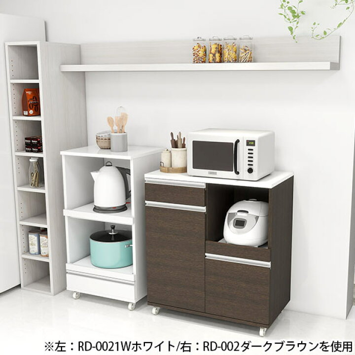 楽天市場】レンジ台 キャスター付き 大型レンジ対応 電子レンジ台 完成 