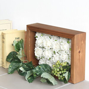 造花 フラワーアレンジメント 白バラ 光触媒 フェイクフラワー フェイクグリーン おしゃれ お手入れ不要 母の日 アーティフィシャルフラワー バラ 壁掛け 卓上 プレゼント インテリア 消臭