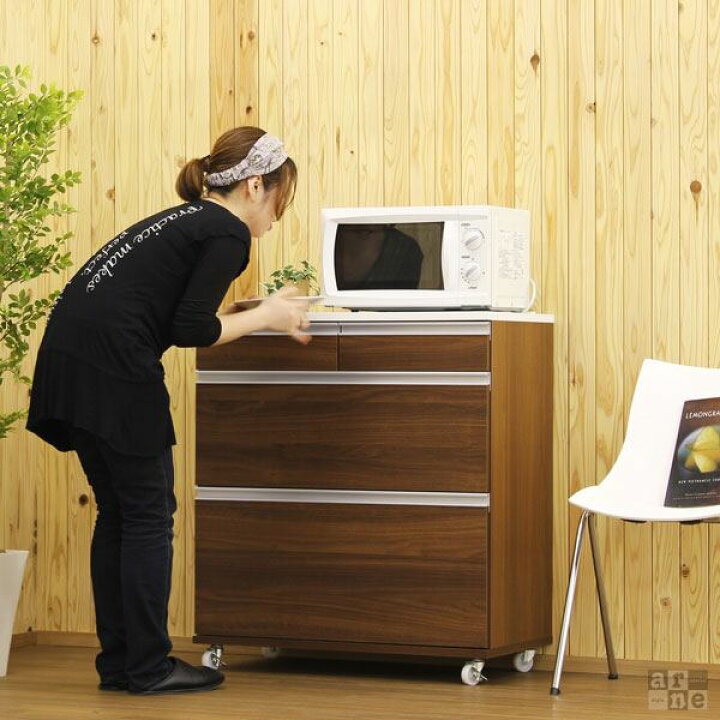 楽天市場】電子レンジ台 レンジ台 大型レンジ対応 完成品 キッチン 