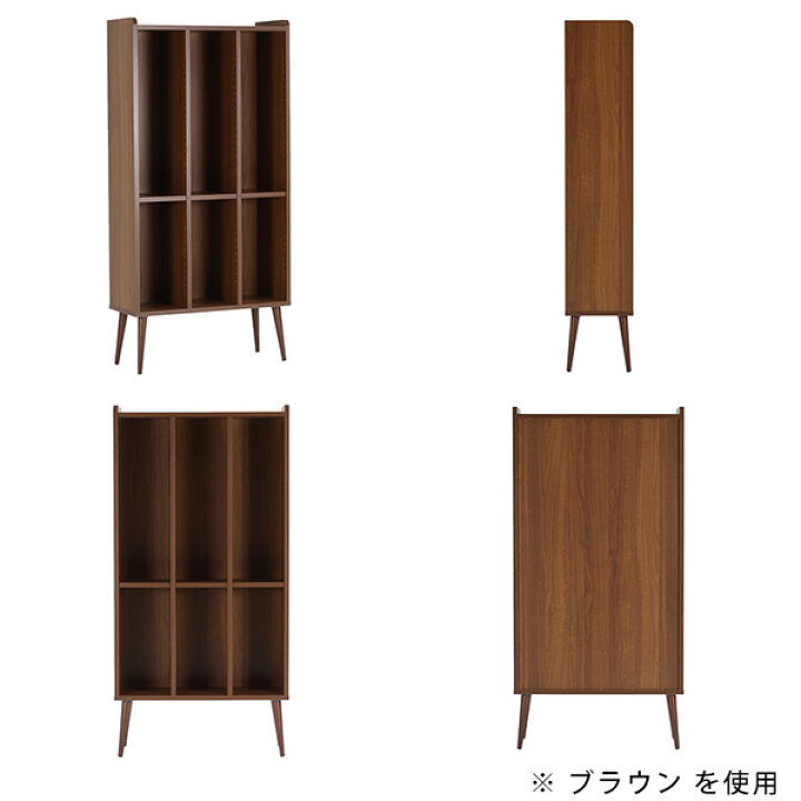 楽天市場】本棚 大容量 完成品 ハイタイプ おしゃれ 木製 収納家具 A4 