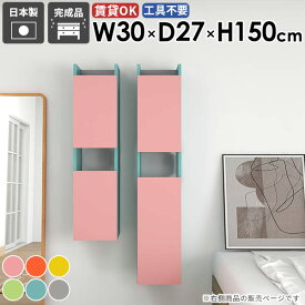 ウォールシェルフ 賃貸 石膏ボード 吊り戸棚 扉付き 壁掛け棚 壁につける棚 ウォールキャビネット おしゃれ かわいい スリム 隙間収納 洗面所収納 脱衣所 壁面ラック 吊戸棚 トイレ棚 省スペース 壁に付けられる家具 本棚 DIY 北欧 【MiraiスキマDX/3027150/aino】 ☆