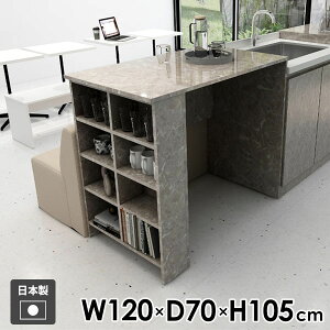 カウンターテーブル 収納付き ハイテーブル バーテーブル 棚付き 収納 玄関 オープンラック 机 キッチンカウンター ディスプレイラック 両面 ラック 2人掛け デスク 作業台 収納棚 カウンタ