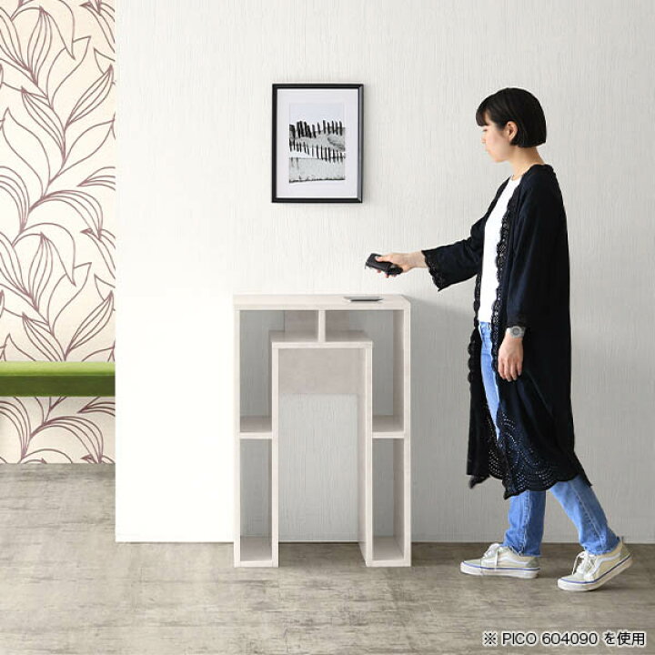 楽天市場】サイドテーブル コンソールテーブル 電話台 収納棚 カフェ 