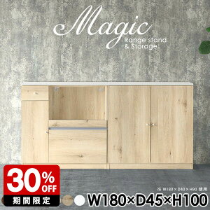 扉付きラック 本棚 収納 リビング収納 棚 扉付き A4ファイル 本 キッチン収納 キャビネット ホワイト 白 シェルフ レンジ台 完成品 食器棚 炊飯器 キッチンカウンター 日本製 キッチンボード