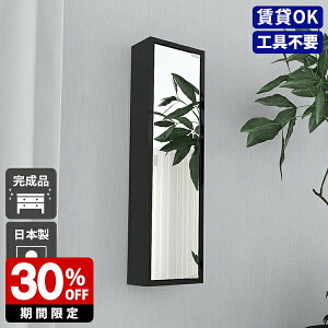 ウォールシェルフ 賃貸 石膏ボード 壁に付けられる家具 鏡 壁掛け 姿見 ミラーキャビネット おしゃれ リビング 収納 扉付き 棚 ミラー扉 収納棚 壁につける棚 高級感 玄関収納 洗面台 ウォー